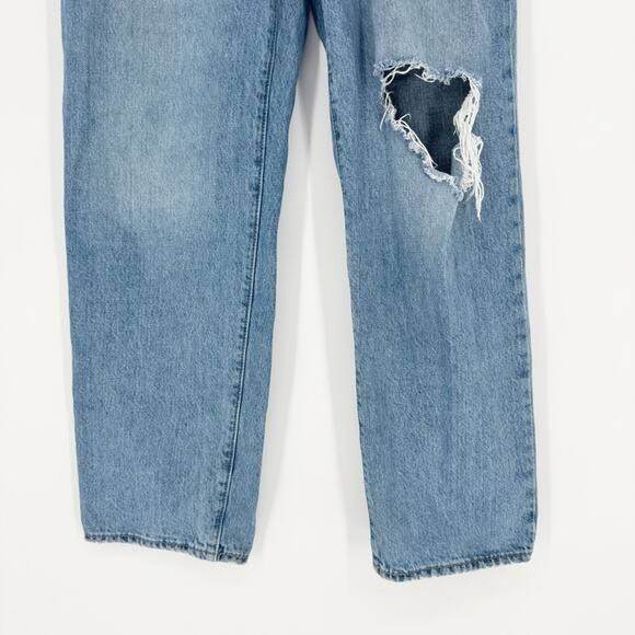 Levi's Women's '94 Baggy Destructed Distressed Classic Jeans Medium Wash Size 27 - Picture 8 of 16